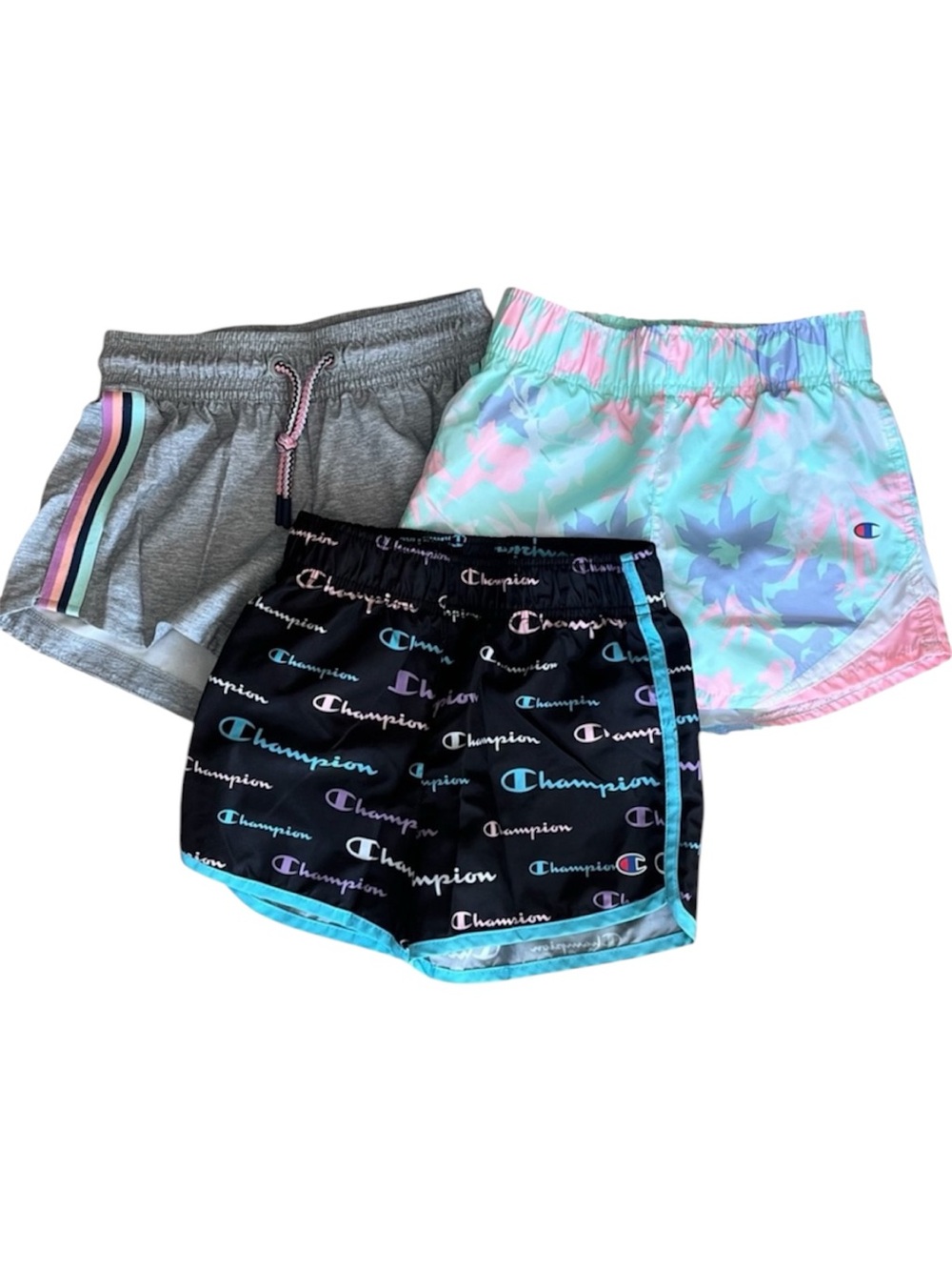 Champion Member’s Mark Girls Size 5 Athletic Shorts Bundle 3 Pack